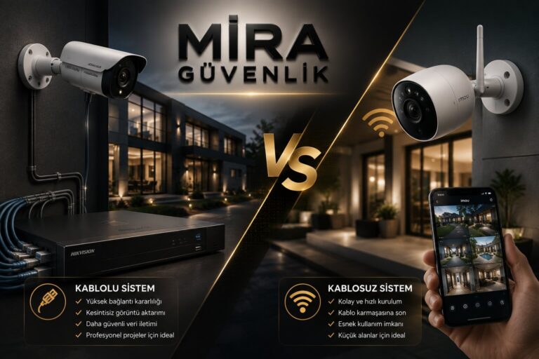 Kablolu ve Kablosuz Kamera Sistemi Arasındaki Farklar